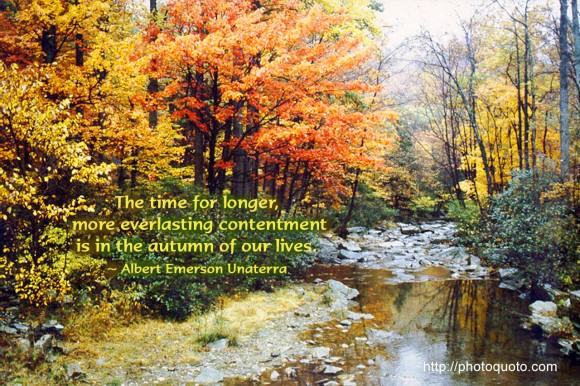 The Autumn of Our Lives